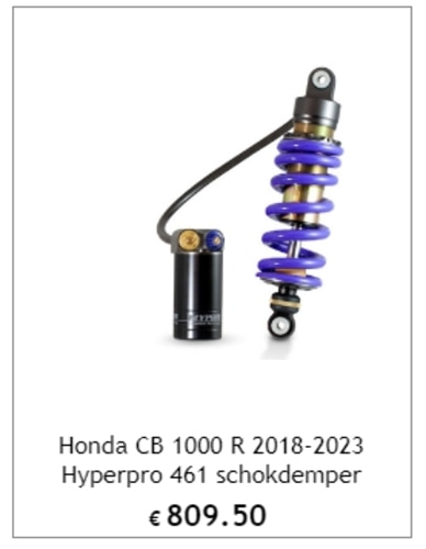 Honda CB 1000 R 2018-2023 Hyperpro 461 schokdemper HyperproHO10-1AQ