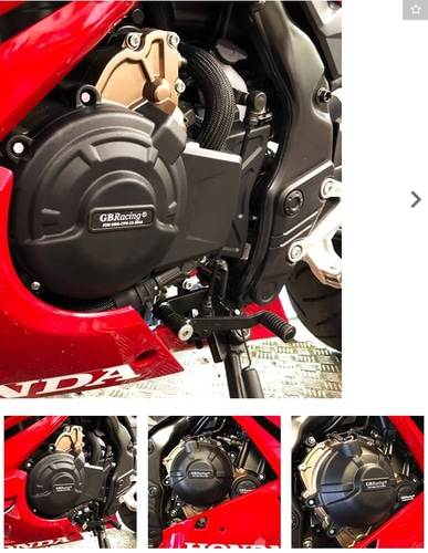 지비레이싱 혼다 CBR500R &amp; CB500F/X ENGINE COVER SET 2023 ENGINE PROTECTION 오토바이 튜닝 부품