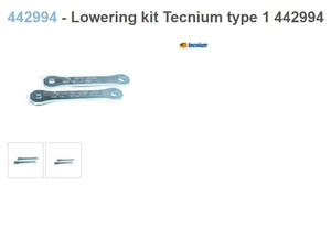 442994 - Lowering kit Tecnium type 1 442994